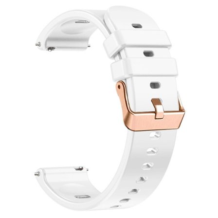 Huawei Watch GT 5 Pro 42mm / GT 5 41mm silikonihihna 18mm kellonauhan vaihto - Valkoinen