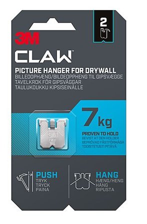 3M Bildeoppheng til gipsvegg 7kg 2stk