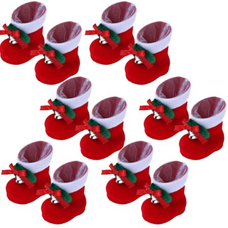 12pcs Christmas Decoration Pendant Drop Santa Pattern Christmas
