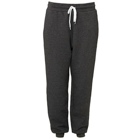 Bella + Canvas Unisex Vuxen Jogger Sweatpants XS Mörkgrå Heather