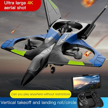 V27 Rc Foam Plane med 4K kamera Flygplan Segelflygplan Radio Control Helikopter EPP Foam Fjärrstyrda flygplansleksaker för pojkar Barn