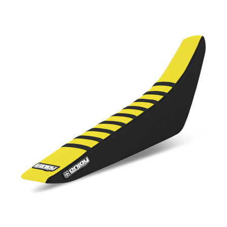 Sitzbankbezug Enjoy Ribbed Schwarz-Gelb - Suzuki RM 85 2002-2026