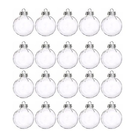 Läpinäkyvä kirkas DIY ripustettava pallo bauble koristeet X