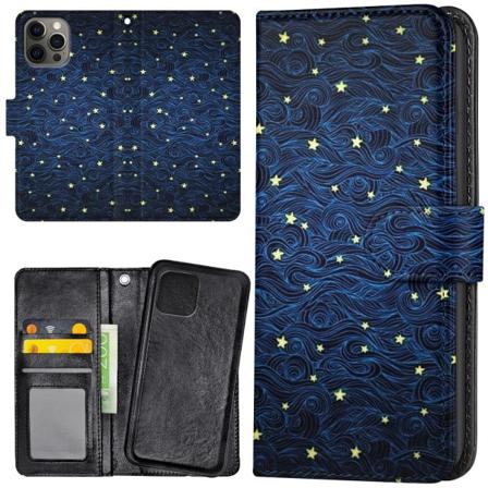 iPhone 13 Pro - Mobilcover/Etui Cover Stjernemønster Multicolor