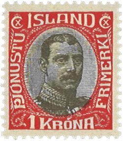 Island 1920 - Tjenestemærke AFA 40 - Postfrisk