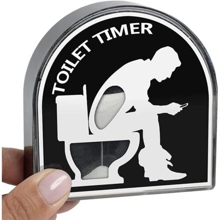WC-tiimalasi, 5 minuutin tiimalasi, kylpyhuoneen ajastin, hauskat tulosteet, trendikäs purkauskoriste, luova miesajastin, syntymäpäivälahja