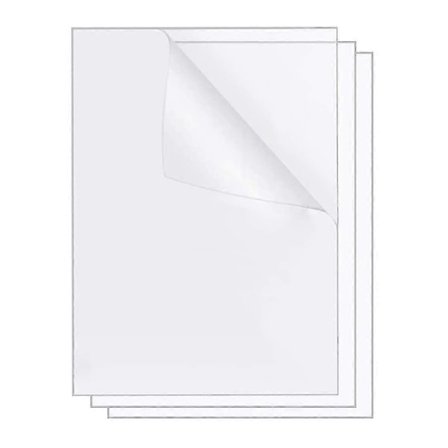 4 stk. transparente akrylplater plexiglass plastplate 2mm tykkelse transparent glass akrylpanel (FMY)