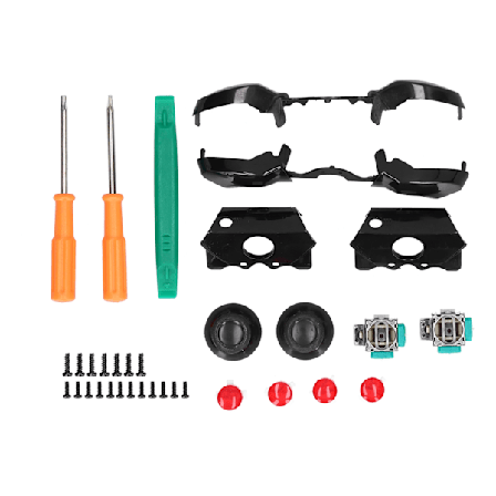 2 st Joystick Ersättningskit Gamepad Reparationsverktyg med Trigger Thumb Stick för XBox One