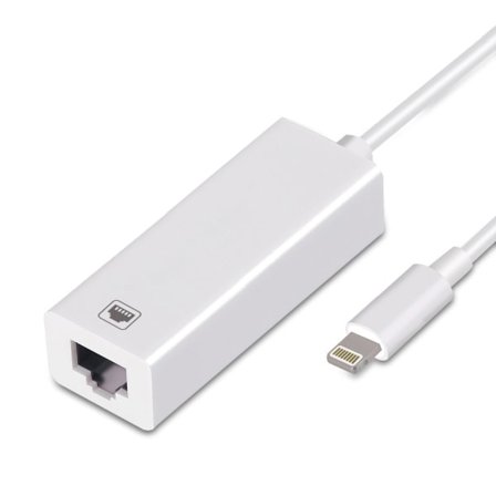 CQBB Ethernet RJ45 -sovitin Lightning-liitännällä iPhone- ja iPad-laitteille 100