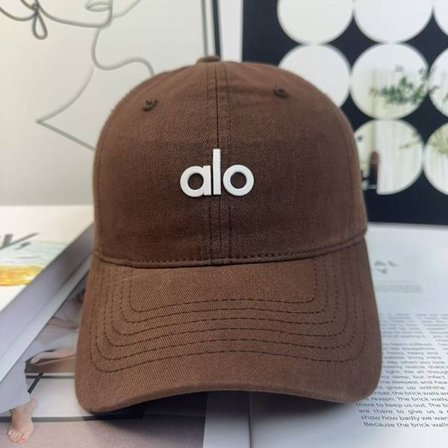 ALO Justerbar Mann Dame Hatt YOG Fritidshatt Baseballcaps BASEBALLCAPS ALO - Brun