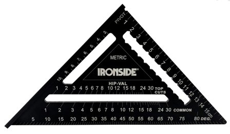 Ironside 102613 Snabbvinkel 180x180 mm, Mått & vattenpass