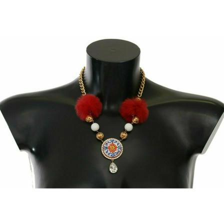 Dolce & Gabbana Necklaces , Geel , Heren , Maat: ONE Size Kettingen