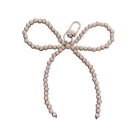 Mote Perle Sløyfeknute Nøkkelring Anheng Søt Kul Hengende Dekor Nøkkelring Sjarm for Veske Bag Ryggsekk Håndveske