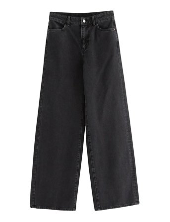 Denim Trousers Jackie Black Black Lindex