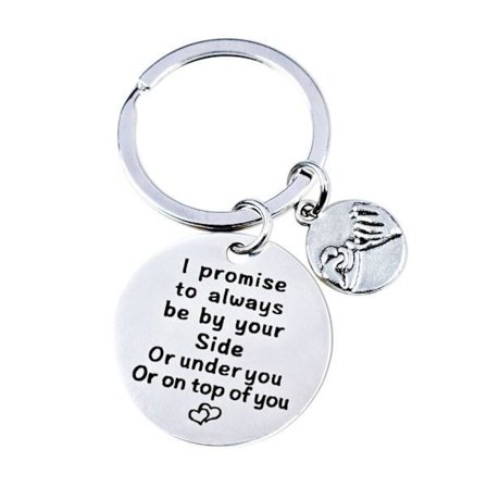 Nyckelring Alla hjärtans dag-presenter till pojkvän, parnyckelring-present till honom eller henne, jul födelsedag bröllopsdag årsdag