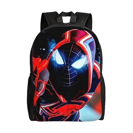 Miles Morales Ryggsekk, Reise Laptop Ryggsekk, Vannresistent College Skole Datamaskin Bag, Slitesterk