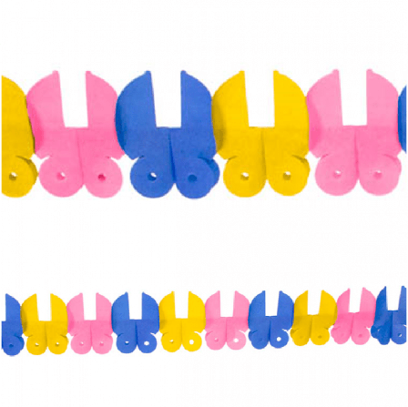 Girlanger barnevogner 600 cm flere farger