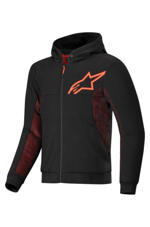 MC-Hoodie Alpinestars Chrome Air Sport Svart/Rød XL