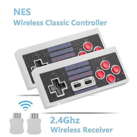 Nes Classic Controller för Nintendo Nes Classic Mini Edition, Trådlös spelkontroll för Nes Classic-spel