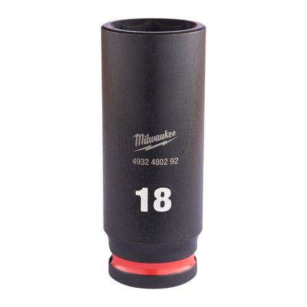 Milwaukee 4932480292 Kraftpipe 3/8", SHOCKWAVE, dybde 18 mm, Håndverktøy
