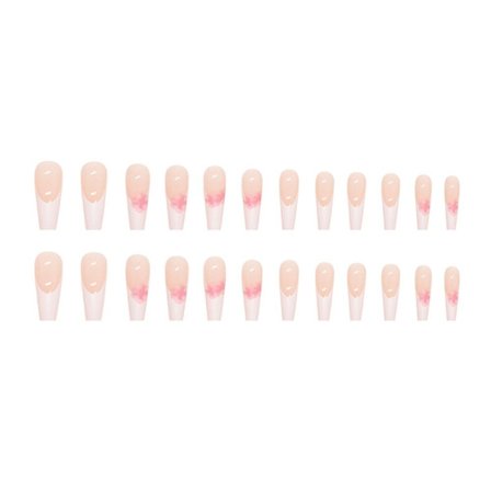 Falske negler, lang fransk ballerina