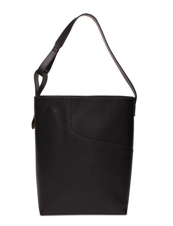 Pienza Black Vacchetta Designers Shoppers Black ATP Atelier