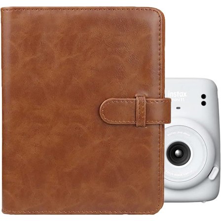 (Brun) Kompatibel med Fujifilm Instax Mini lnstant Film, Polaroid / Kodak/ HP Sprocket 2x3"Zink Pho