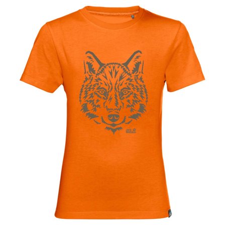 Jack Wolfskin Brand Tee Kids Children short-sleeved sweaters Orange 92