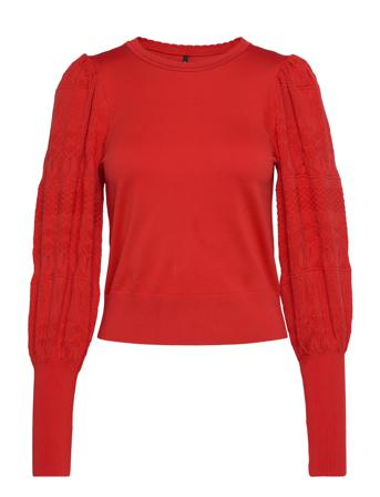 Onlmelita L/S O-Neck Pullover Knt Noos Pullover Korall ONLY