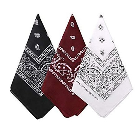 Handkerchief New Double-sided Printing Men's And Women's Turban Cotton