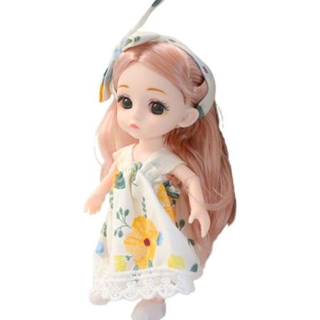 H?rlig Mini-dukke til dukke Nøkkelring med miniatyrprinsesse Miniatyr til dukke med klær Rollespill Dukker C null - A