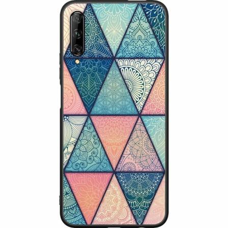 Huawei P Smart Pro 2019 Svart Skal Mandala Triangles