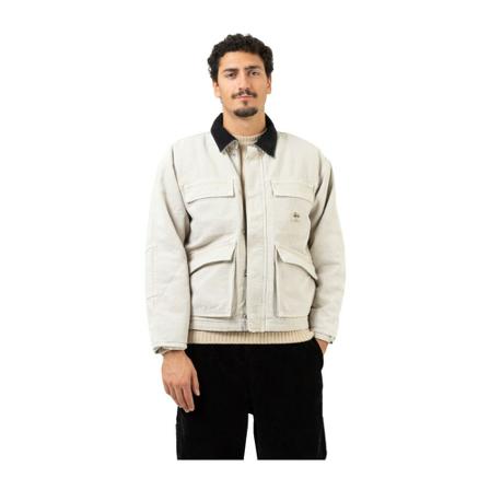Stüssy, Light Jackets Biały, Mężczyzna, Rozmiar: L