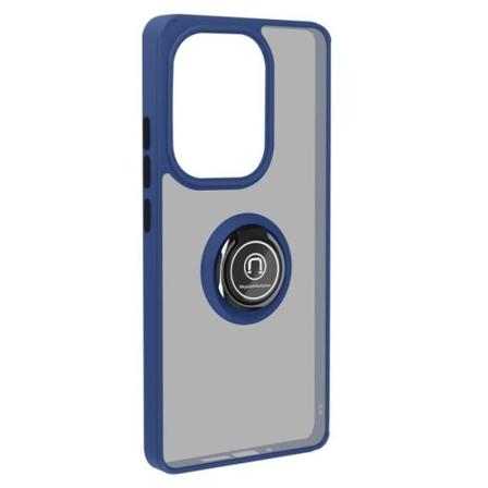 Etui til Xiaomi Redmi Note 13 Pro 4G Metal Ring Video Support Midnight Blue Blå