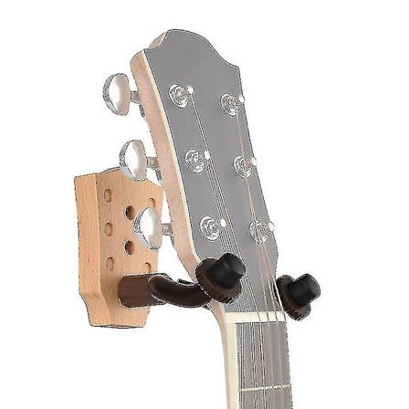 Bøg Træ Guitar Vægmontering Hanger Væg Krog Holder Stativ Med Jern Stabiliseringsstænger Til Elektrisk Akustisk Guitar Bas Violin Mandolin Ukulele