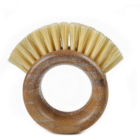 Frukt- og grønnsakbørste 2 i 1, liten (1 stk), hvit