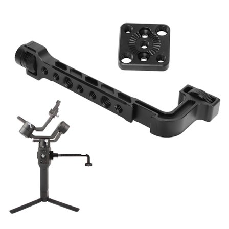 Monitorikiinnikkeen jatke 360 asteen pyöritys kylmäkenkälevy jatkokiinnike 1/4 ja 3/8 tuuman ruuvinrei'illä Ronin RS 3:lle