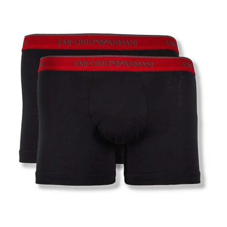 Emporio Armani EA7 2 Pack Boxer Sort, Herre Underbukser