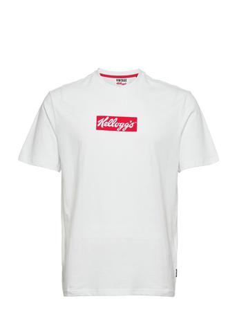 Onskelloggs Reg Ss Logo Tee T-shirts Short-sleeved Valkoinen ONLY & SONS
