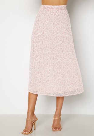 BUBBLEROOM Sharon midi skirt Coral / Patterned Klær