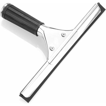 Professionel skraber i rustfrit stål med 25 cm blad til køkken, vinduer, badeværelse, bil