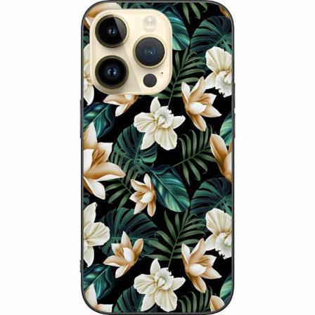 Apple Iphone 14 Pro Svart Skal Blommor