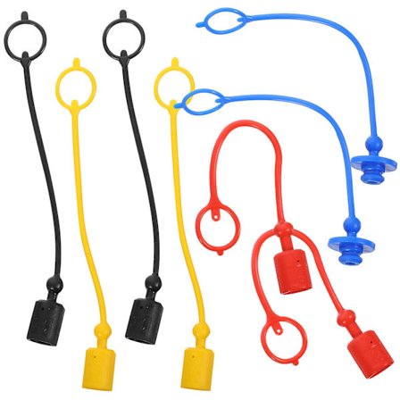 4 Set Hydrauliska Kopplingsskydd Rör Snabbkoppling Koppling Dammskydd