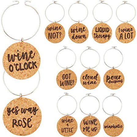 12 tunnistusmerkkiä viinilaseille, cocktaileille, martineille, ch