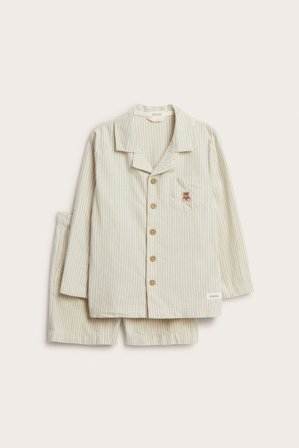 Newbie | Stripete pyjamas | Lysegrønn