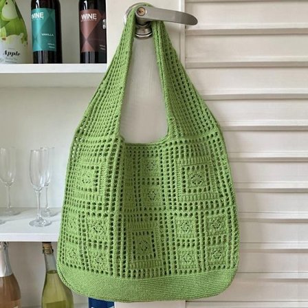 Axelväskor Virkad väska GRÖN - spot sales