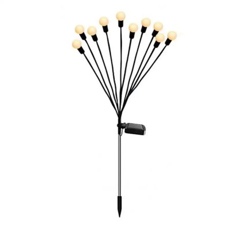 Pieces Solar Lights för utomhusbruk, Solar Lights Outdoor, 10 LED Solar Firefly Lamps för trädgård, balkong, gräsmattslampor