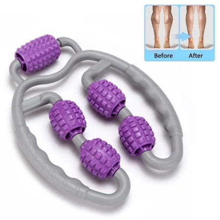 Muskelmassasjerulle massasje cellulitter for dyp vev muskel fascia rulle, (lilla)