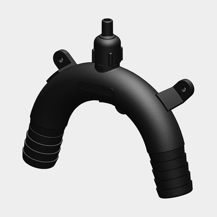 Ontluchtingsbuis / geventileerde bocht TruDesign Vented Loop, 25 mm (1"), zwart