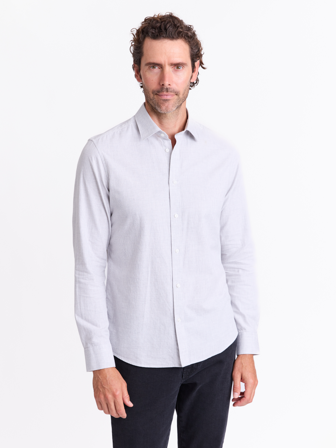 MATCH - Marzio skjorte - Mario Conti - Str. XXL - Herre - Skjorter - Grå - 100% bomull